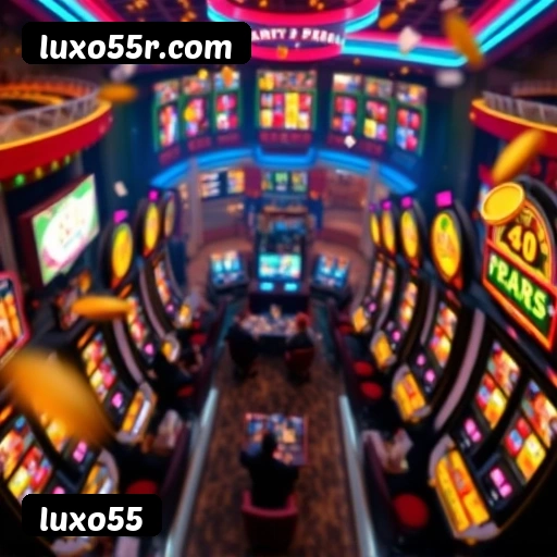 Fluxo de download do app luxo55 — referência visual